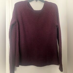 American Eagle Burgundy Knit Sweater